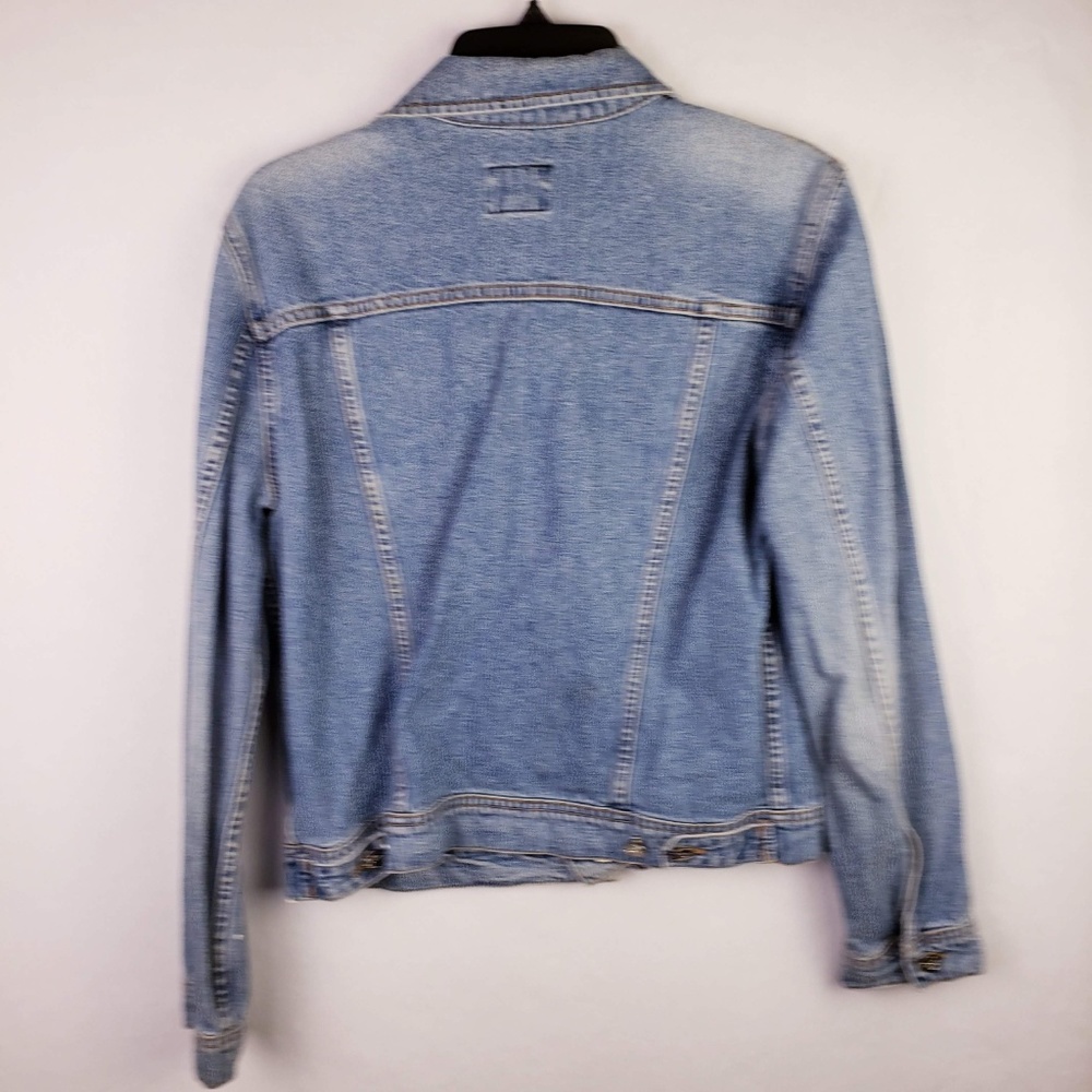 Calvin Klein Jeans Women Denim Jacket Size Large - Picture 4 of 6